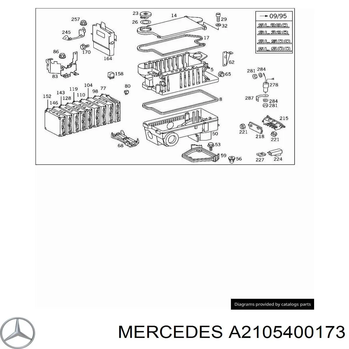 A2105400173 Mercedes 