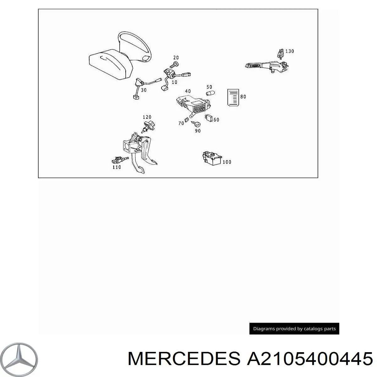 A2105400445 Mercedes перемикач керування круїз контролем