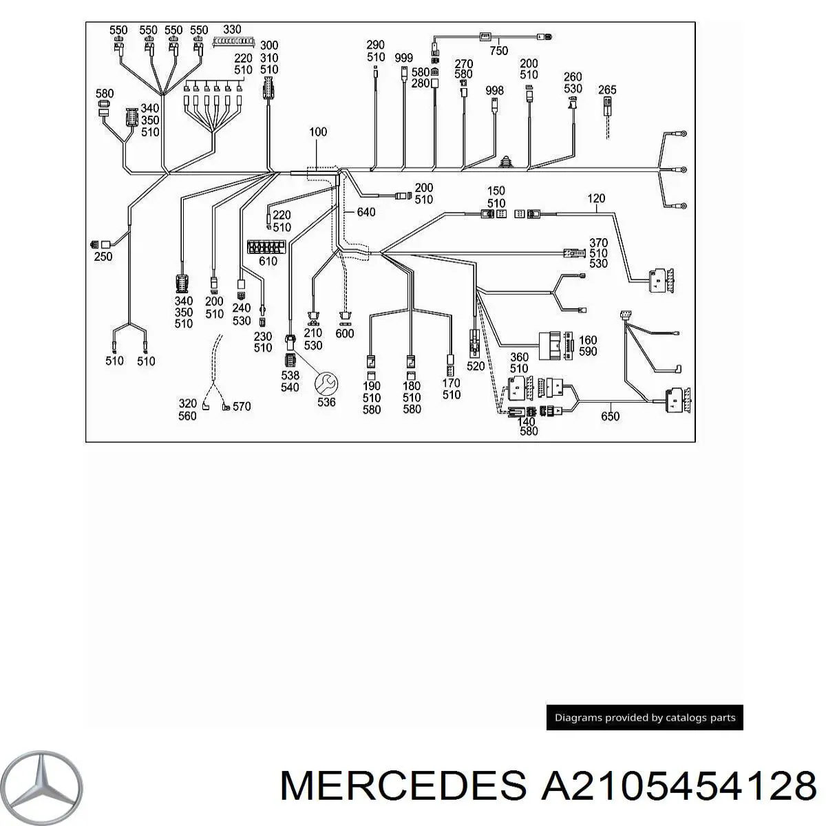  Mercedes A2105454128 ціна, від 2.34 USD