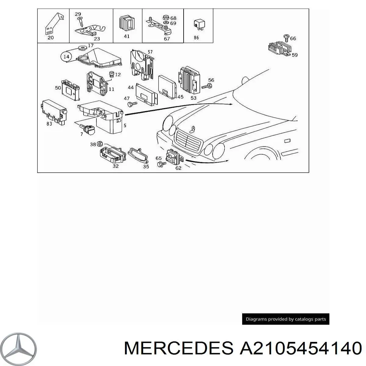  Mercedes A2105454140 ціна, від 5.07 USD