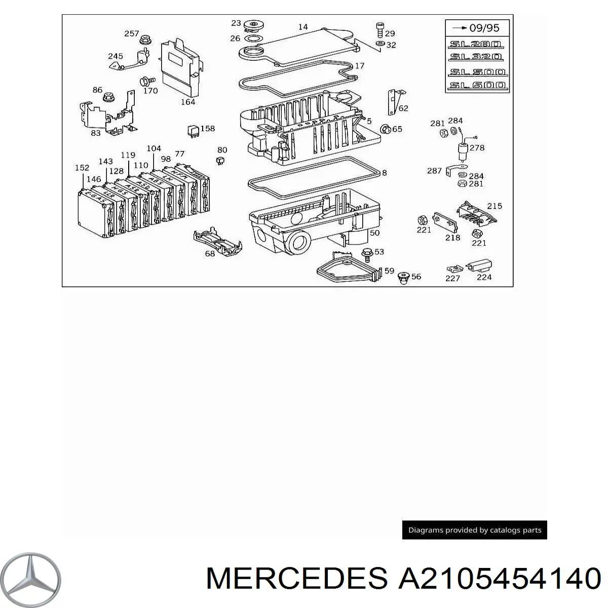 Купити A2105454140 Mercedes 