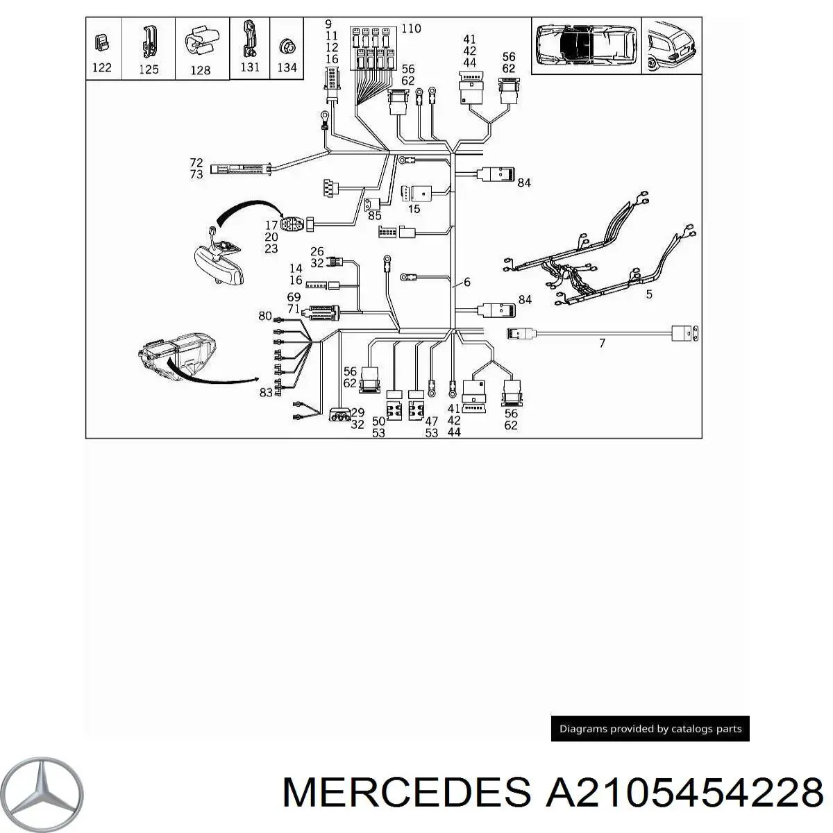  Mercedes A0345454128 ціна, від 4.00 USD