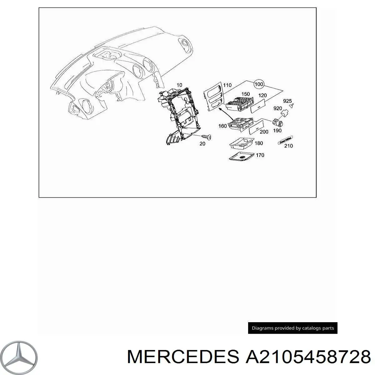  Mercedes A2105458728 ціна, від 5.37 USD