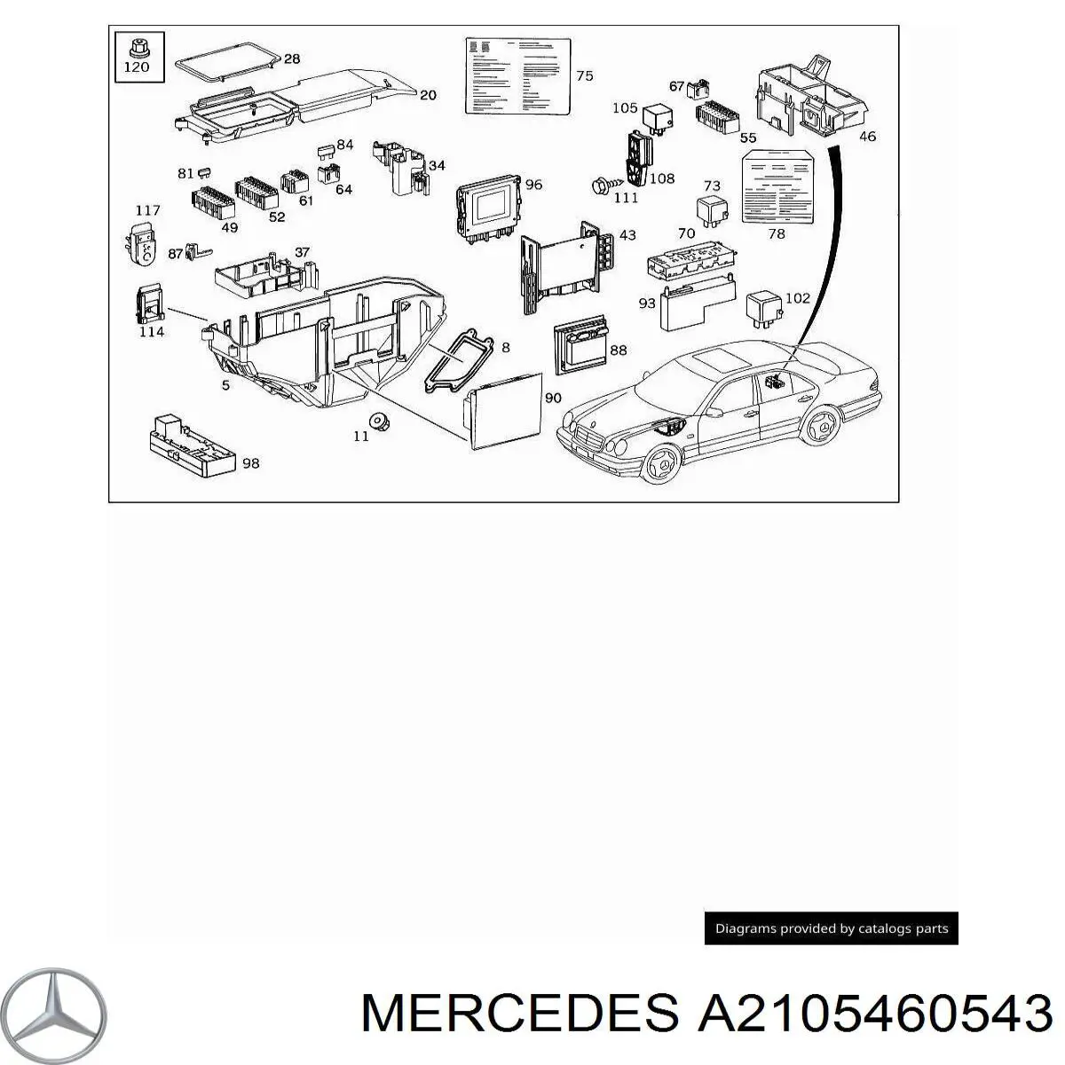 Купити A2105460543 Mercedes 