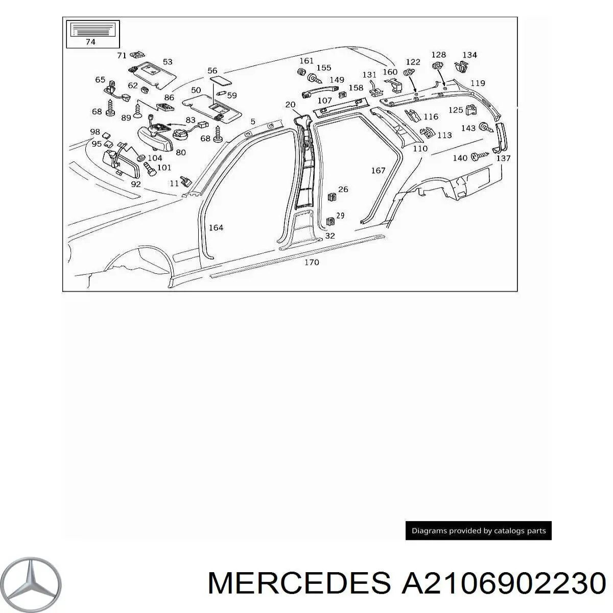 A2106902230 Mercedes 