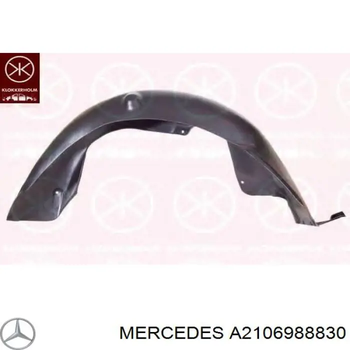 A2106988830 Mercedes Підкрилок задній правий