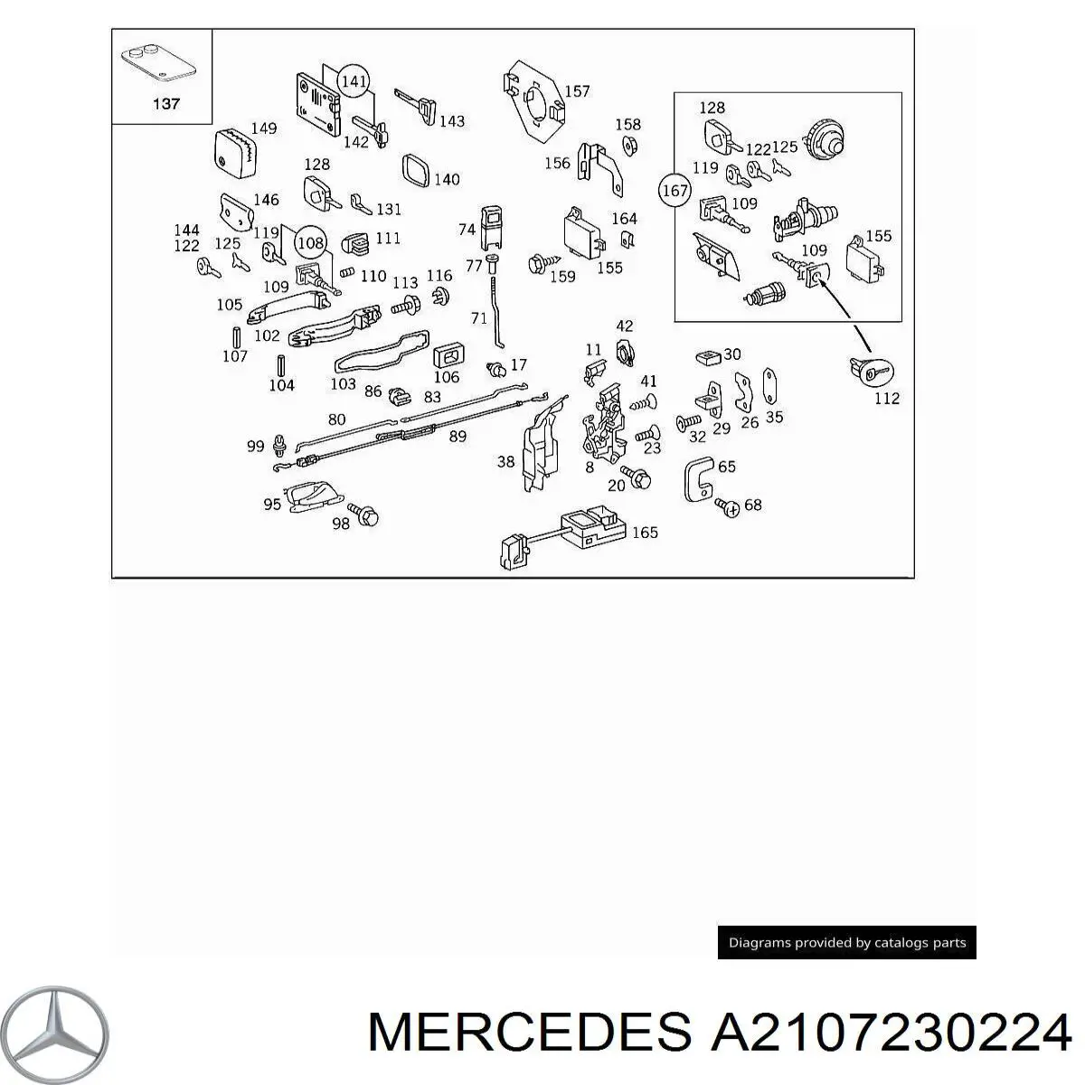  Mercedes A2107230224 ціна, від 1.39 USD