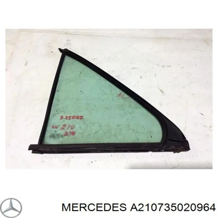 2107350209 Mercedes скло-кватирка двері, задній, правій