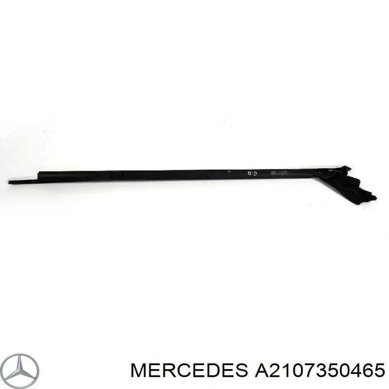 Купити A2107350065 Mercedes Ущільнювач скла задніх дверей лівої, внутрішній (планка)