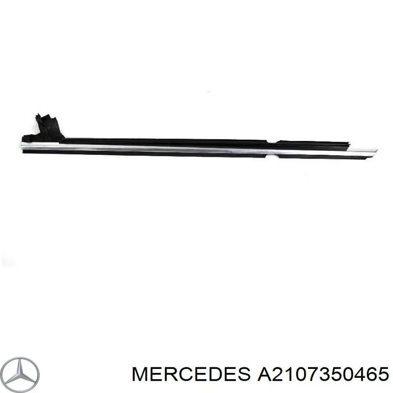 2107350465 Mercedes ущільнювач скла задніх дверей лівої, внутрішній (планка)