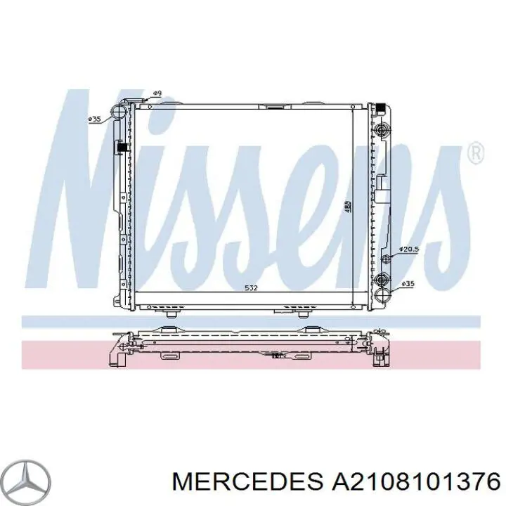 Ліве бічне дзеркало Mercedes A2108101376 ціна, від 55.25 USD