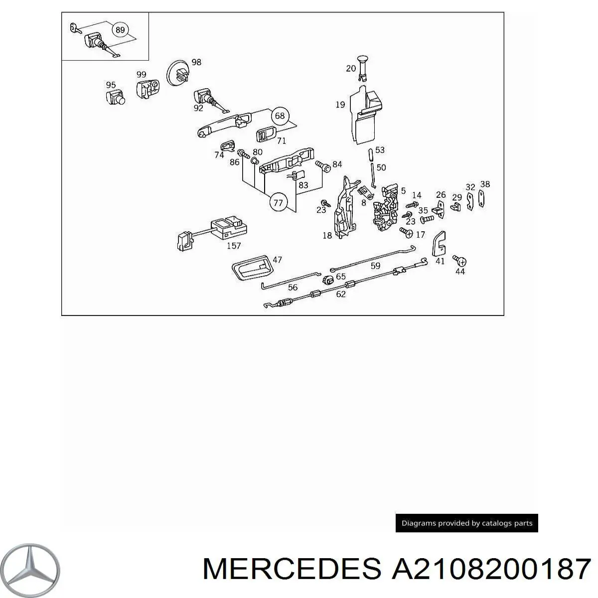 A2108200187 Mercedes Задній лівий зовнішній ліхтар