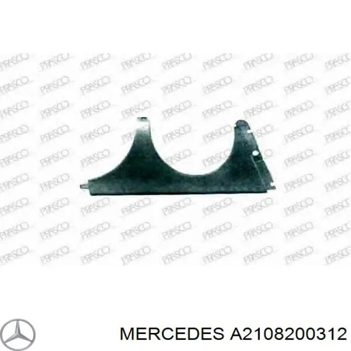 Вія (накладка) лівої фари Mercedes A2108200312 ціна, від 5.62 USD
