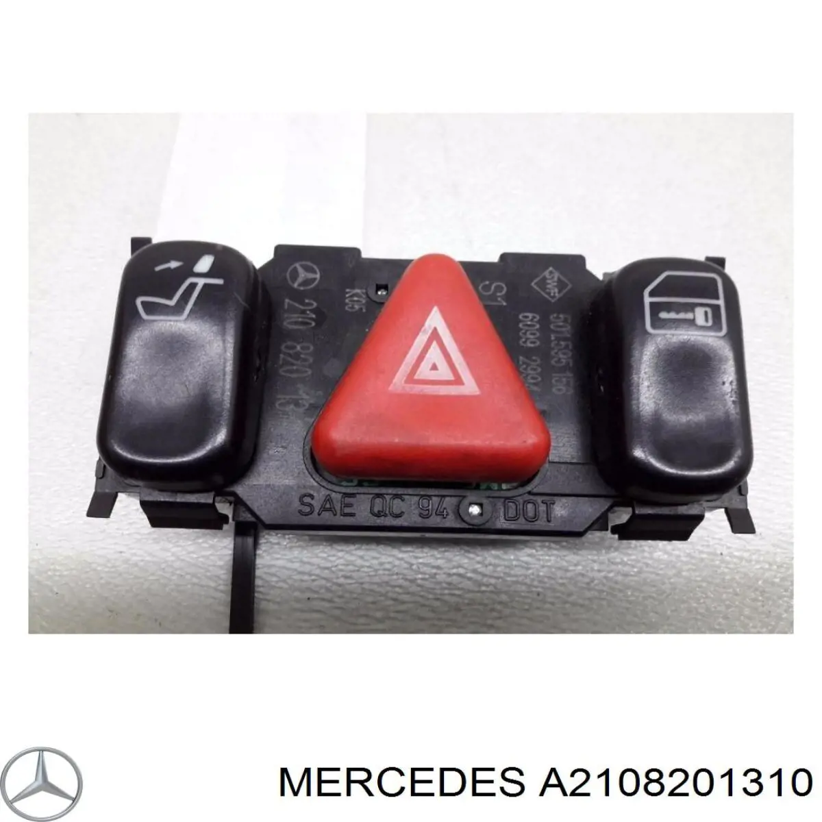 Купити A2108201310 Mercedes Кнопка включення аварійного сигналу