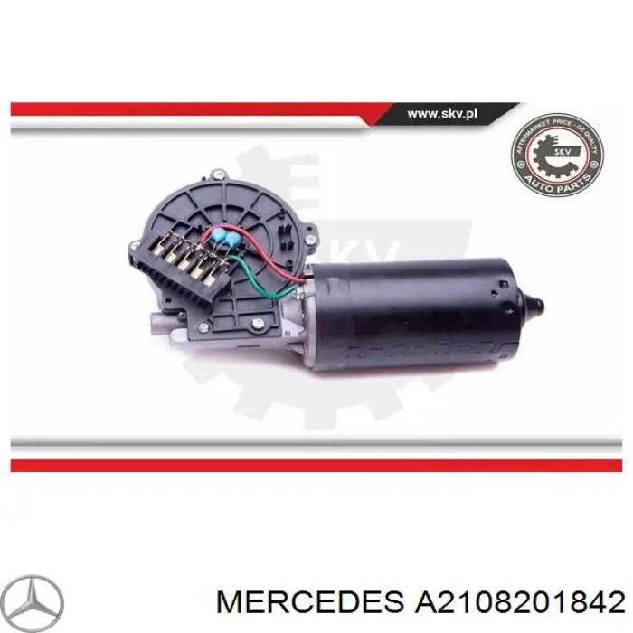 A2108201842 Mercedes двигун склоочисника лобового скла (трапеції)