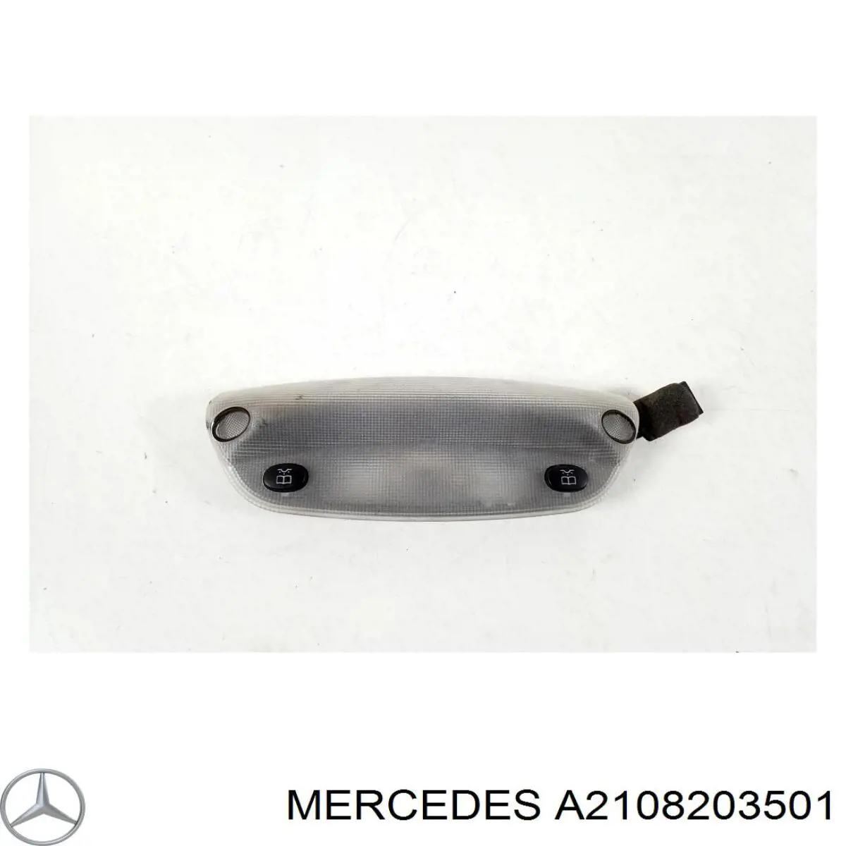 Плафон освітлення салона/кабіни, задній Mercedes A2108203501 ціна, від 8.44 USD