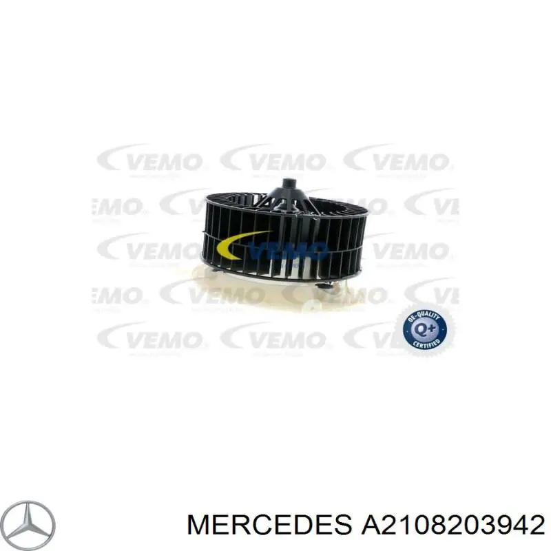 A2108203942 Mercedes двигун вентилятора пічки (обігрівача салону)