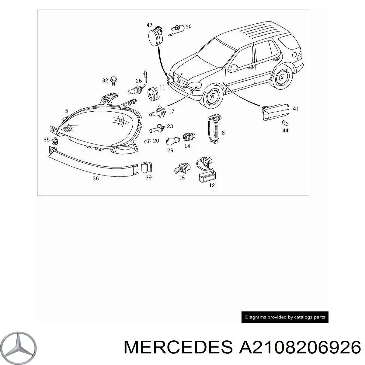 Блок розпалювання, ксенон Mercedes A2108206926 ціна, від 50.68 USD