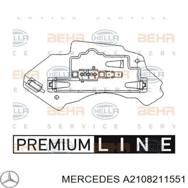 A2108211551 Mercedes резистор (опір пічки, обігрівача салону)