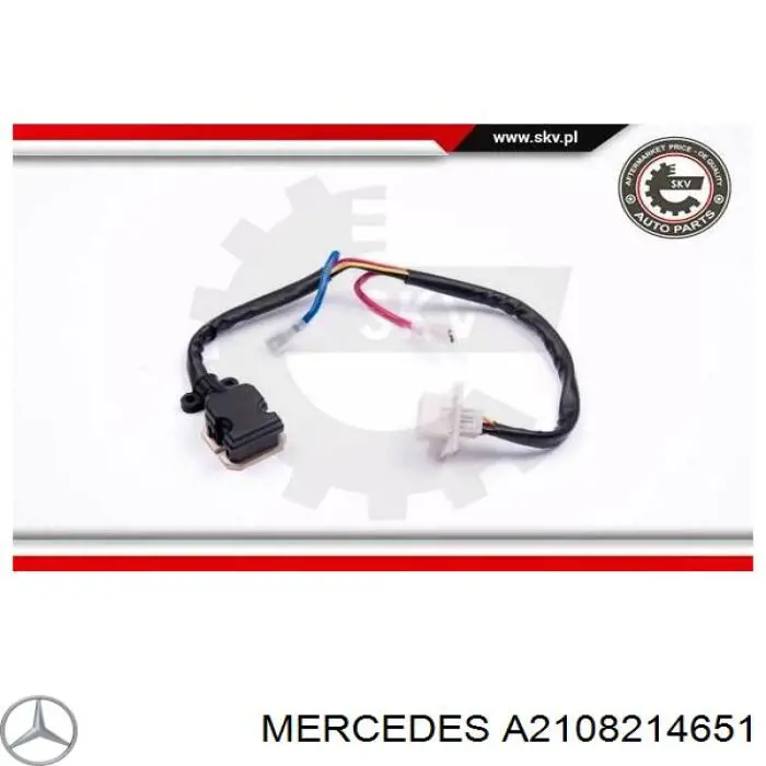 Резистор обігрівача Mercedes A2108214651 ціна, від 43.27 USD