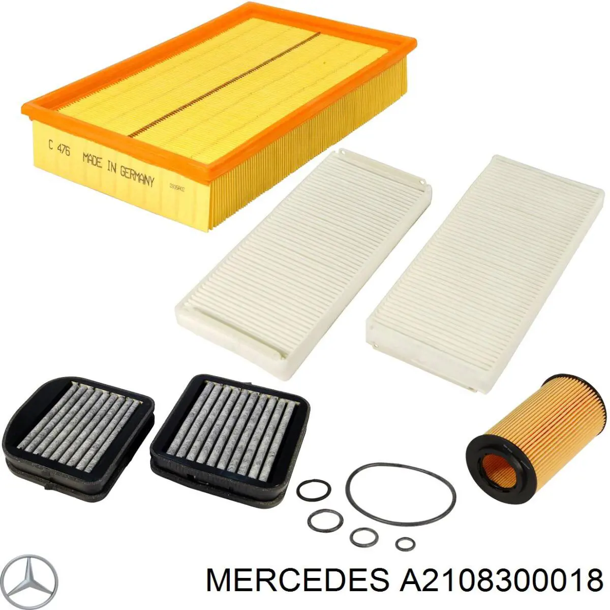 Купити A2108300018 Mercedes Фільтр салону вугільний