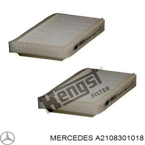 Фільтр повітряний обігрівача Mercedes A2108301018 ціна, від 8.45 USD