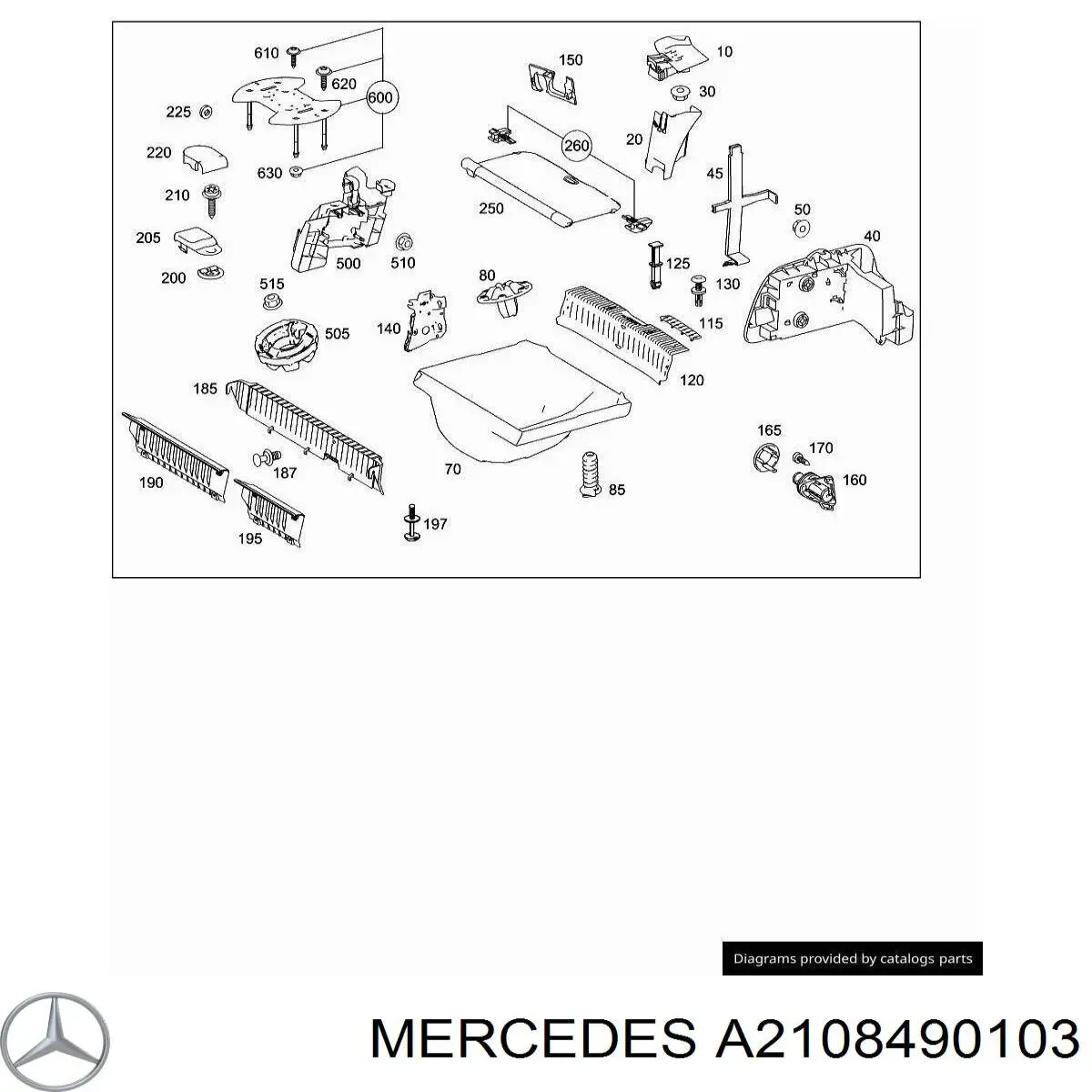  Mercedes A2108490103 ціна, від 1.81 USD