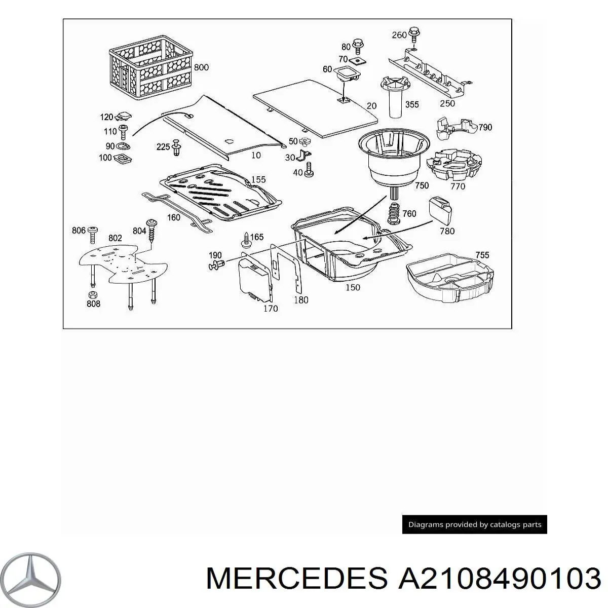 Купити A2108490103 Mercedes 