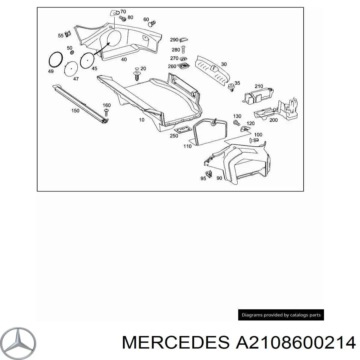  Mercedes A2108600214 ціна, від 2.53 USD
