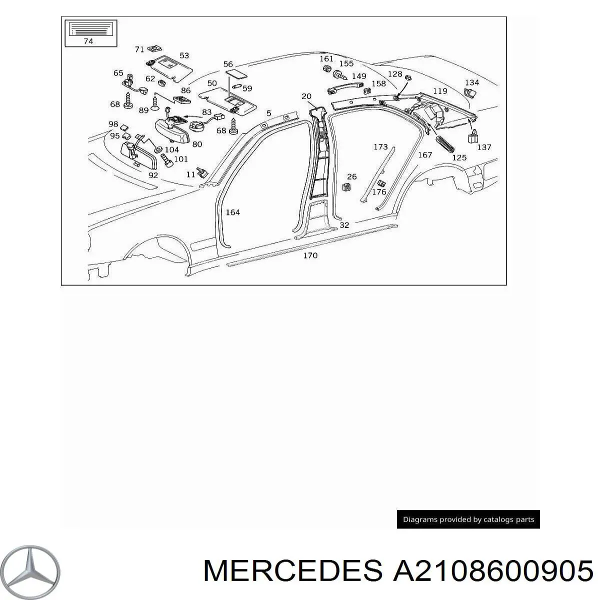 Подушка безпеки, збоку, ліва, AIRBAG на Mercedes E-Class (W210)
