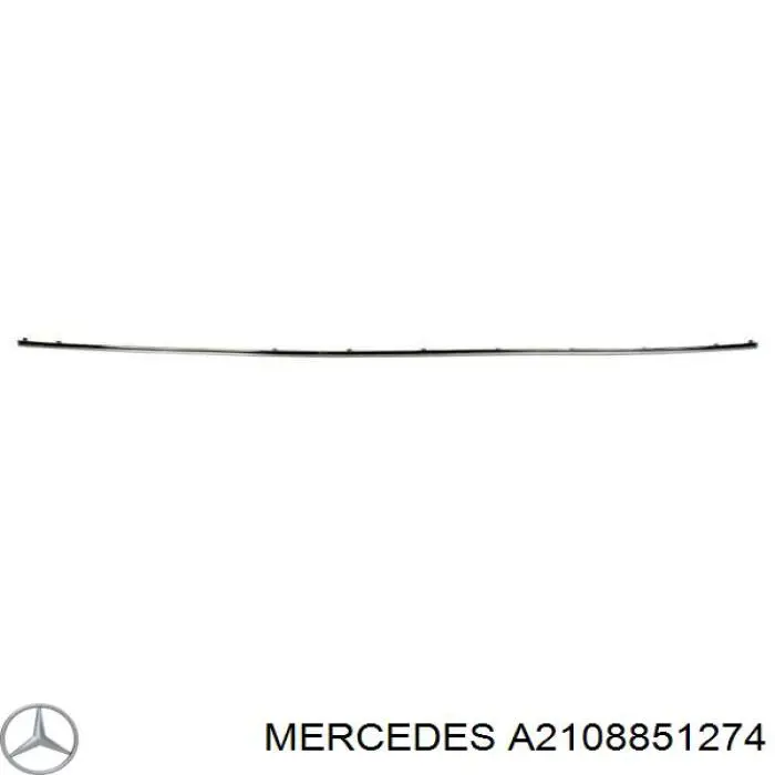 Купити A2108851274 Mercedes Молдинг заднього бампера, центральний