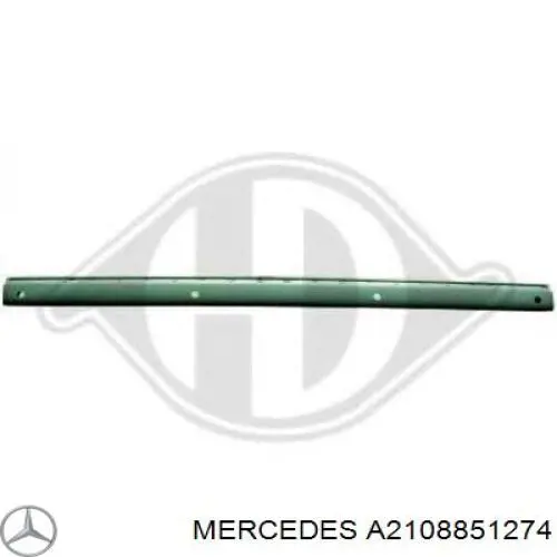 A2108851274 Mercedes Молдинг заднього бампера, центральний