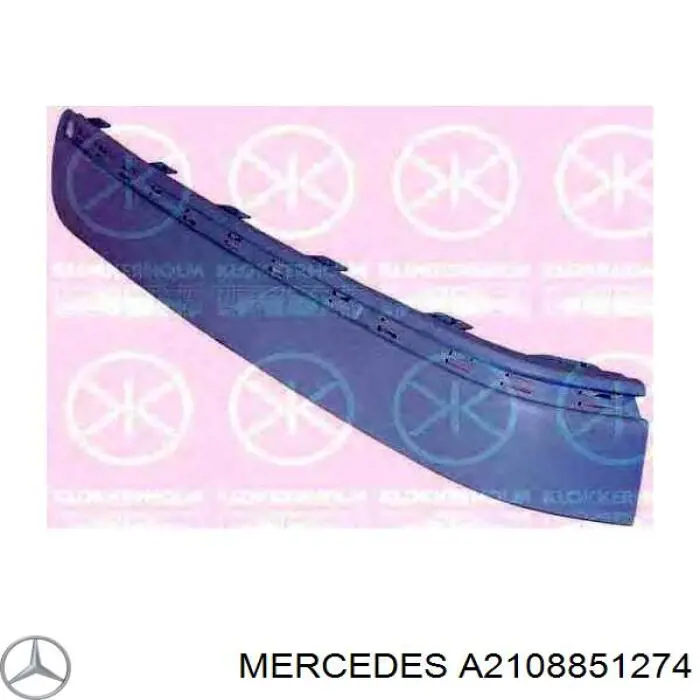 Молдинг заднього бампера, центральний Mercedes A2108851274 ціна, від 39.07 USD