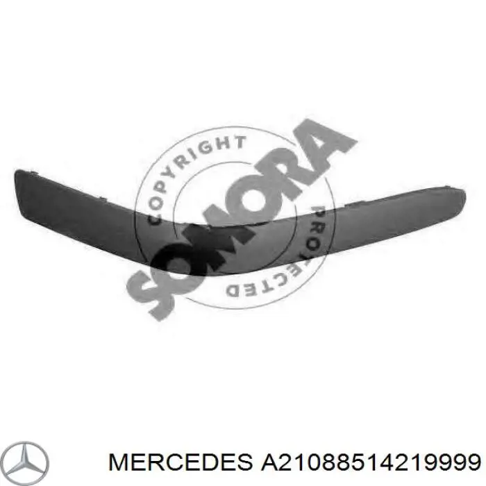 Накладка бампера переднього, права A21088514219999 Mercedes