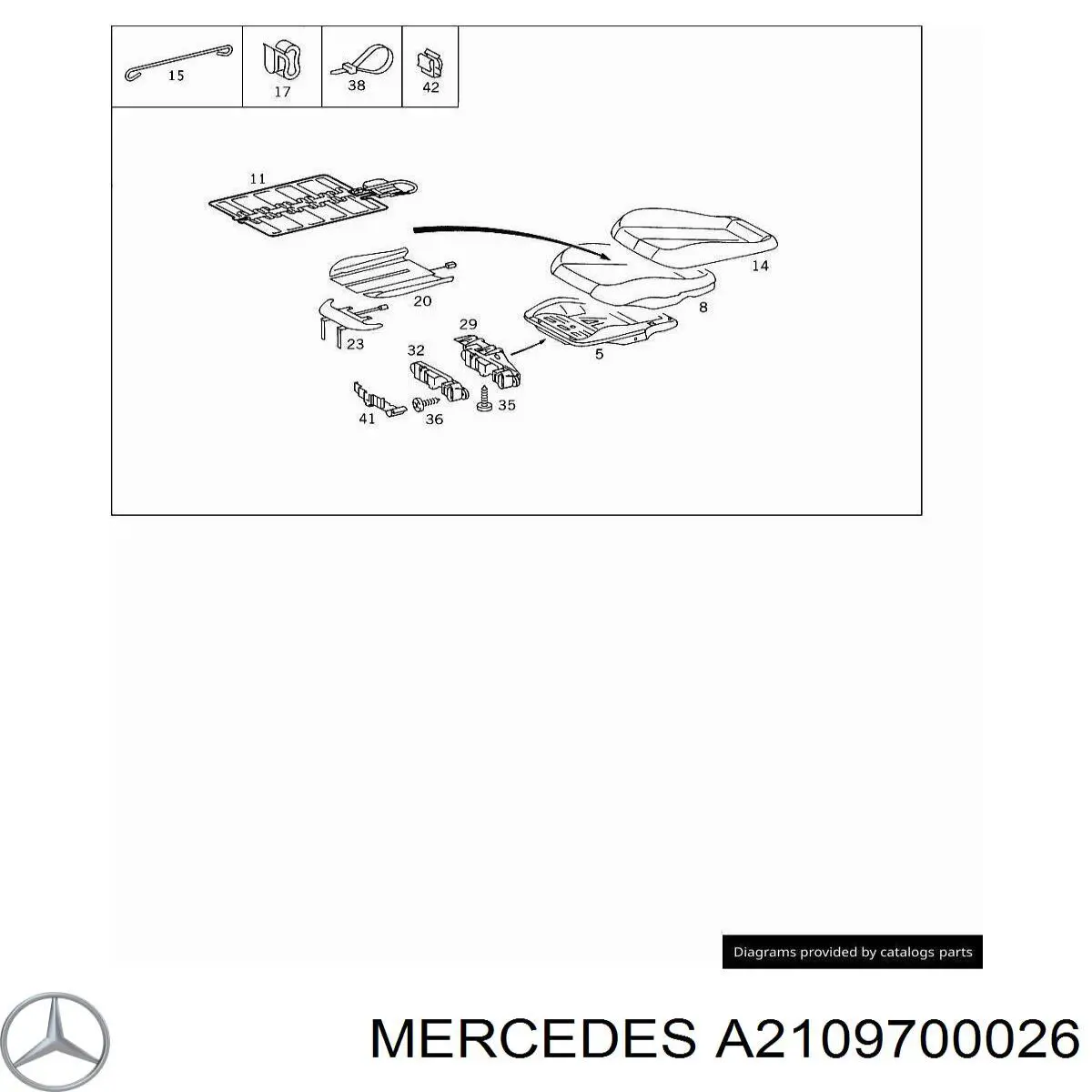  Mercedes A2109700026 ціна, від 28.16 USD