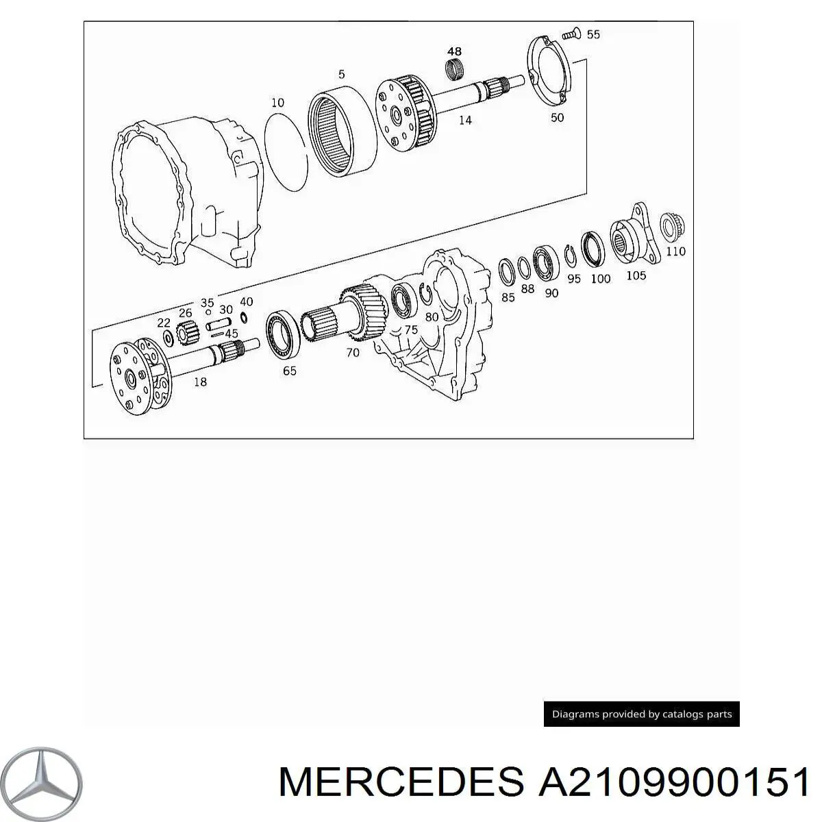  Mercedes A2109900151 ціна, від 14.64 USD