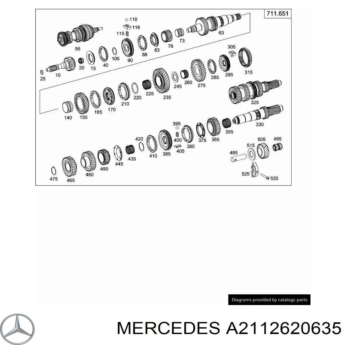 A2112620635 Mercedes Кільце синхронізатора