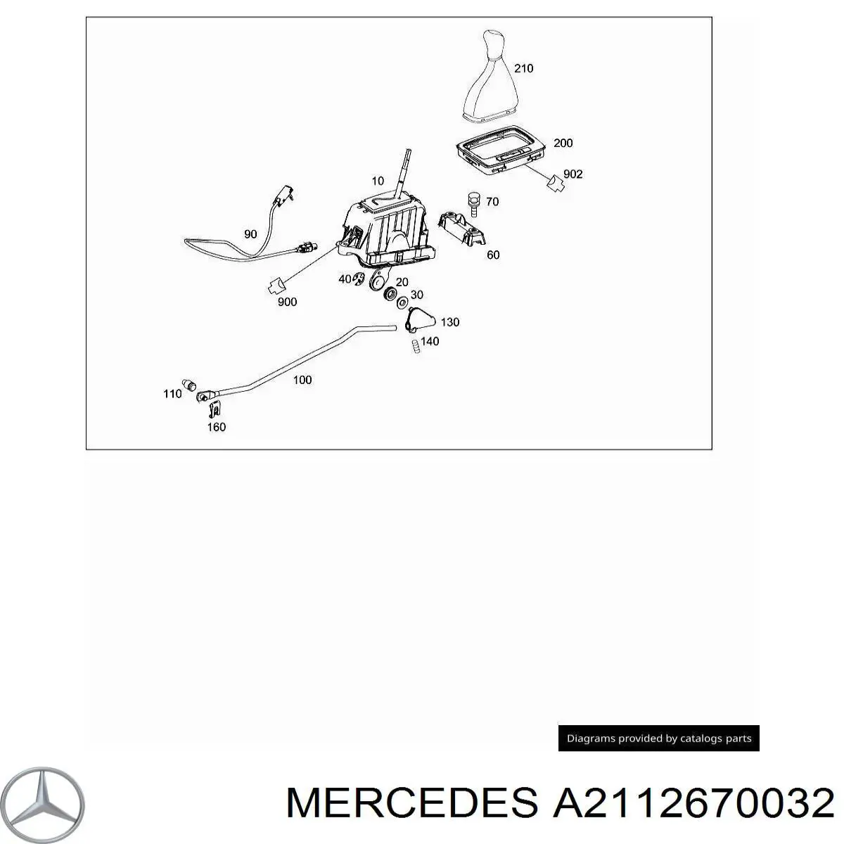 A2112670032 Mercedes Кронштейн куліси КПП