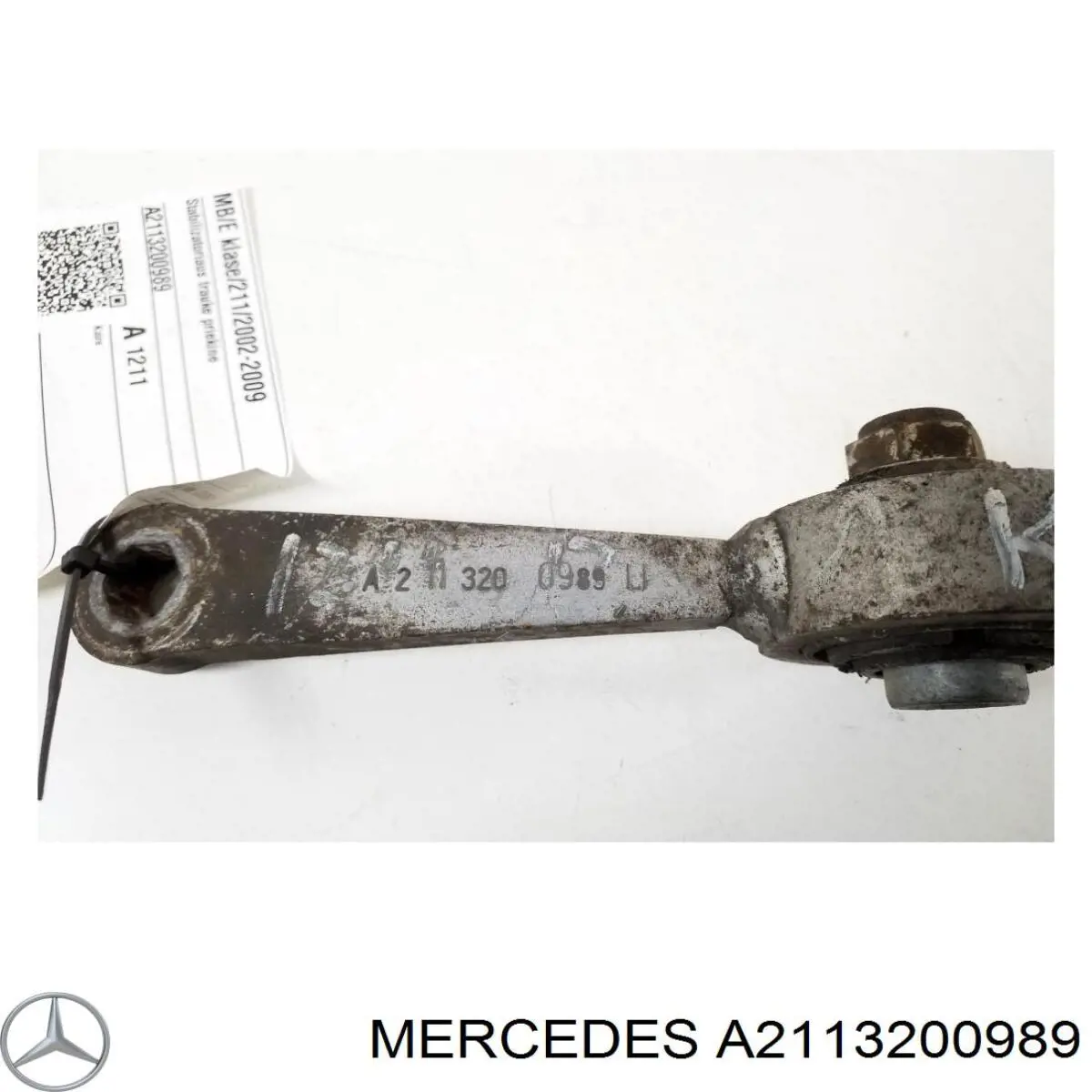 Купити A2113200989 Mercedes Лінк стабілізатора, переднього, лівий