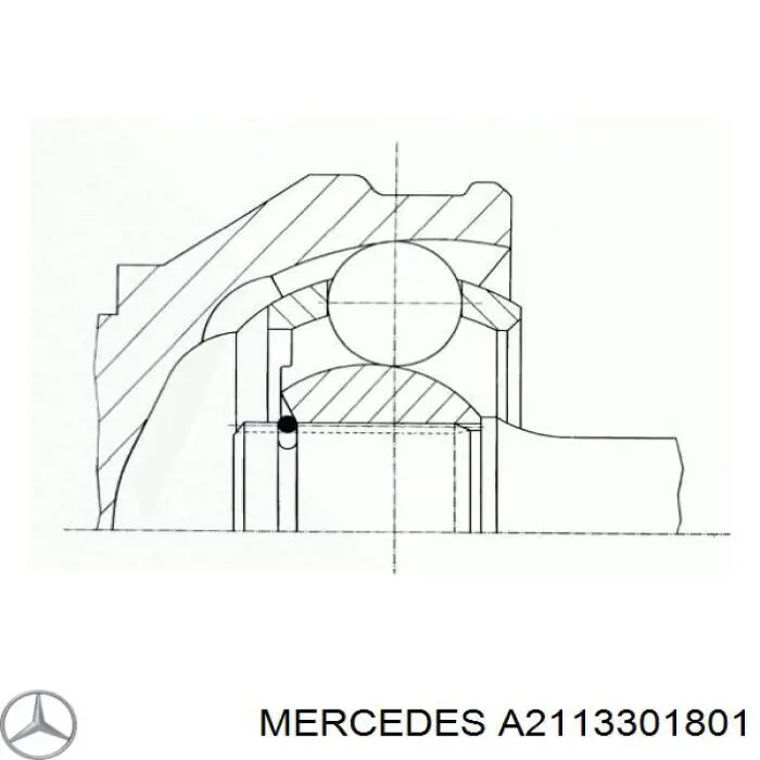 Купити A2113301801 Mercedes Піввісь права
