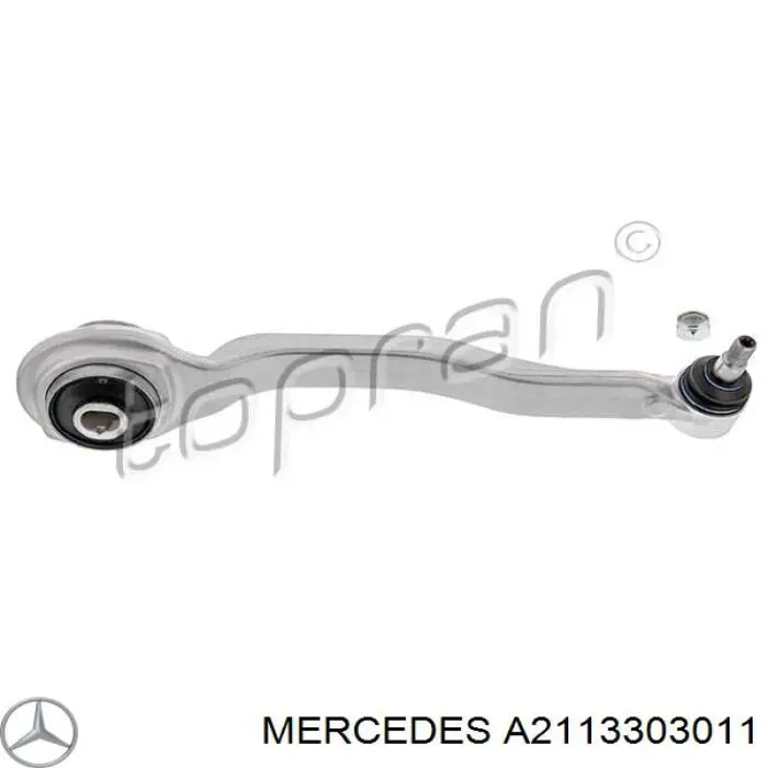 Купити A2113303011 Mercedes Важіль передньої підвіски нижній, правий