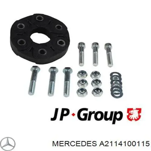Муфта кардана еластична, перед./зад. Mercedes A2114100115 ціна, від 76.98 USD