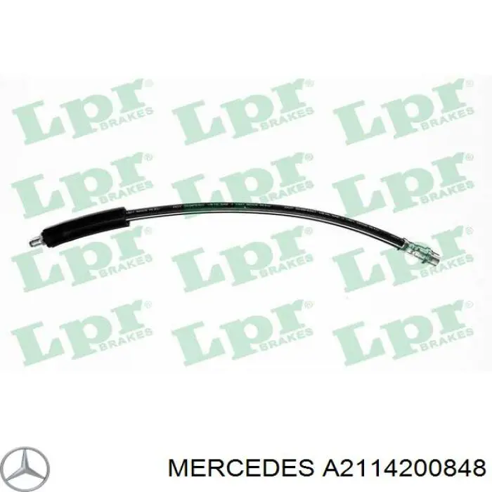 Шланг гальмівний передній Mercedes A2114200848 ціна, від 8.49 USD