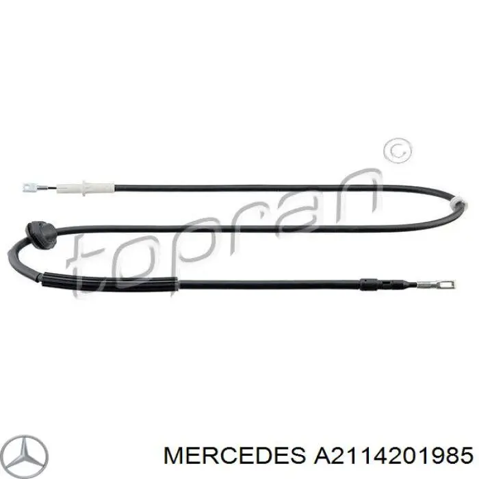 Купити A2114201985 Mercedes Трос ручного гальма задній, лівий
