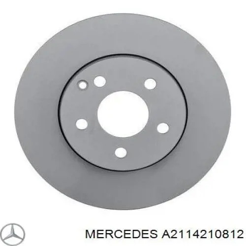 Диск переднього гальма Mercedes A2114210812 ціна, від 47.47 USD