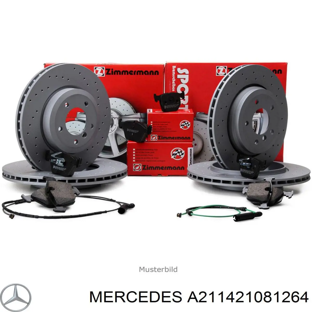 Гальмівні диски передні A211421081264 Mercedes