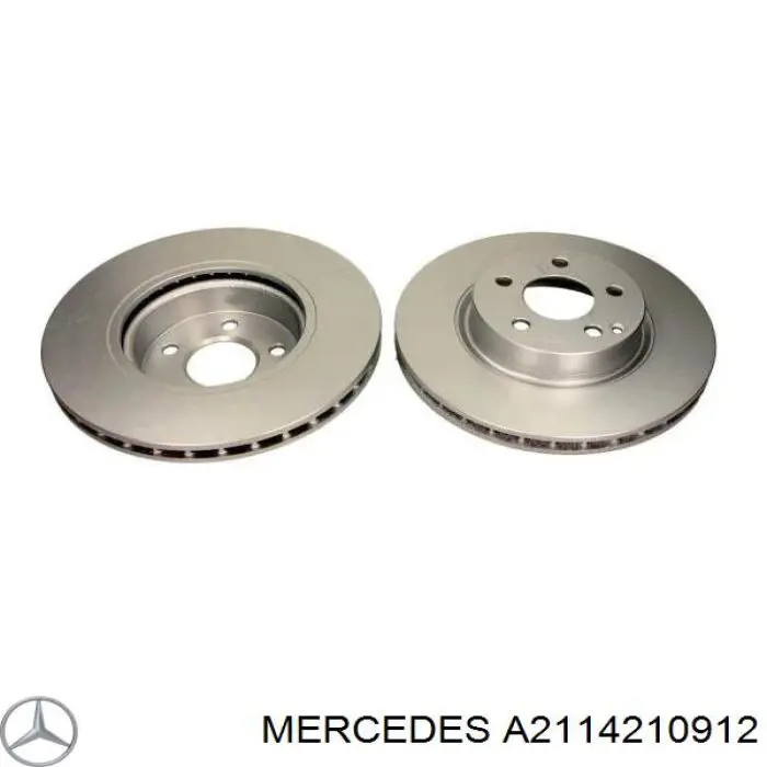 Диск переднього гальма Mercedes A2114210912 ціна, від 57.69 USD