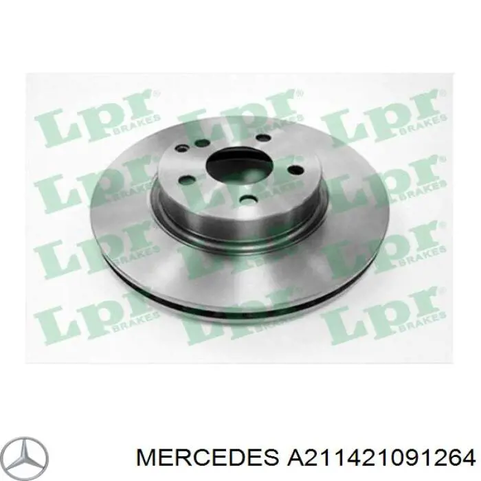 Диск переднього гальма Mercedes A211421091264 ціна, від 61.51 USD