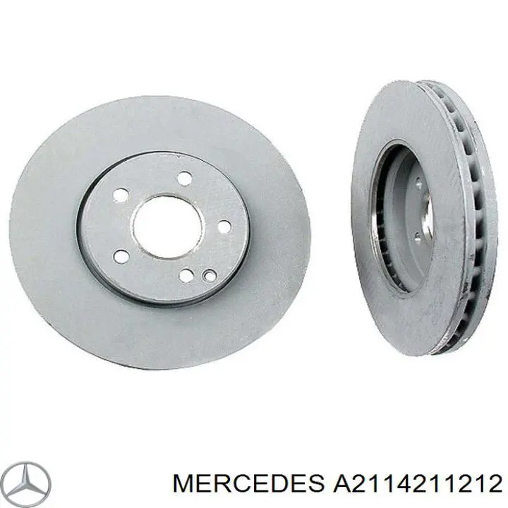 Диск переднього гальма Mercedes A2114211212 ціна, від 78.20 USD