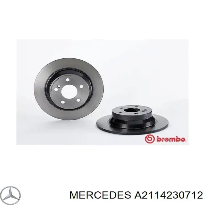Гальмівні диски A2114230712 Mercedes
